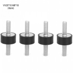 4 tk M6 kummikinnitused meeste vibratsioonivastased vaikseplokised autopaadi poolid VV20*15 M6*18