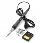 936d LCD temperatuuri digitaalne elektriline jootejaam EU pistik + 5 tk jooteotsiku vahetusjaam