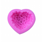 Fondant koogi silikoonvorm &scaron;okolaadi Love Rose k&uuml;psetusvorm Epoxy Tool K&auml;sitsi valmistatud seebivorm roosa