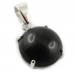 Les Tr&eacute;sors De Lily [E9587] - Pendentif Argent 'Unique' Noir must