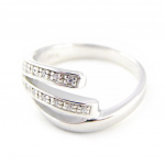 Bague Argent 'Scarlett' blanc 52 valge