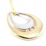 Altesse [H3866] &ndash; 2-tooniline 'C&acirc;lin' kullatud kaelakee kuld