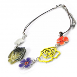 NOA [I5320] &ndash; disainerkaelakee 'Vahin&eacute;' lilla kollane oranž mitmev&auml;rviline