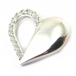 Les Tr&eacute;sors De Lily [N4029] - Pendentif Argent 'Love' blanc argent&eacute; h&otilde;be