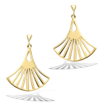 Les Tr&eacute;sors De Lily [Q6842] &ndash; kullatud Boho k&otilde;rvar&otilde;ngad &ndash; 20x15 mm (ventilaatorid) kuld