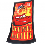 Autod [K4224] - Rannar&auml;tik 'Cars' punane must (70x140 cm) punane