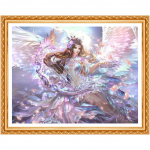 Teemanttikandid Harf Fairy 5D Teemantmaal T&auml;isringi ristpistega puur Rhinestone Decor 20X30CM