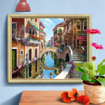 5D maastiku teemantmaal Teemantkunst tikandid Sildristpistega kodukaunistus 20X30CM