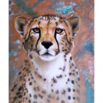 T&auml;ielik 5D Teemantmaaling Leopard Teemanttikandid T&auml;ielik Anime Ristpistekomplektid Kodukaunistus K&auml;sitsi valmistatud kingitus Round 20x30cm