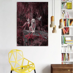 DINGPU DIY 5D Teemantmaal Teemanttikandid Maastiku Ristpistes T&auml;is&uuml;mmargune puur Rhinestone Art Kodukaunistus 20X30CM