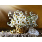 T&auml;is&uuml;mmargune ruudukujuline teemantmaaling Daisy Lilled Ristpistes N&auml;put&ouml;&ouml; DIY Dekoratsioon Mosaiik Tikand Rhinestone Dekoratsioon Avaleht Full Square 50X70CM tumesinine v&auml;rv