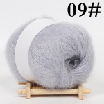 25g/rull Angora Moh&auml;&auml;r ka&scaron;miir kudumine villane l&otilde;ng kampsun Sall Line heegelniit Fashion Soft 9