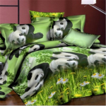 Tekikottide KOMPLEKT 3D Wolf Printing Voodiriided Voodipesu Decor 2.3X2.6/3PCS