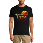 ULTRABASIC 1979. aasta p&auml;ikeseloojangu vintage meeste T-s&auml;rk &ndash; 42. s&uuml;nnip&auml;eva kingituse s&auml;rk XS must
