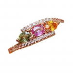 SACE GEMS Klassikaline vasesulamist tsirkoonist s&otilde;rmus Naiste ehted Pulmalubadus Peokink avatud OPEN mitmev&auml;rviline