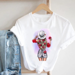 Kevadine vabaaja lilleline 90ndate l&uuml;hikeste varrukatega naiste r&otilde;ivad Moodsad riided T-s&auml;rk Naiste lilletr&uuml;kiga graafiline T-s&auml;rk S (Asian size)