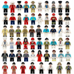 60 tk/komplekt Amet Minifiguurid Mudel Ehitusklotsid Aksessuaarid Telliskivi, mis &uuml;hildub originaalm&auml;nguasjadega