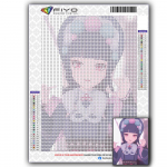 5D DIY Genshin YunJin ristpistega kivikivid Teemantjoonistus Tikand Mosaiik Kodukaunistus Full Round 20X30CM