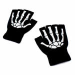 Unisex Punk Gloves Glow In The Dark Skeleton Skull Pool S&otilde;rme Kindad S&otilde;rmusteta Stretch Kootud Talvekindad Paarikindad 1 pair (One Size) must