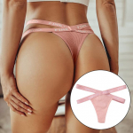 FINETOO seksikas ristrihm puuvillane G-stringiga alusp&uuml;ksid, naiste kirjarihm V&ouml;&ouml;koht bikiinid t&uuml;drukute aluspesu &otilde;&otilde;nes naistepesu M roosa