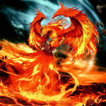 5D isetehtud teemantmaaling Flaming Phenix teemanttikandid T&auml;iskihiline anime ristpistes komplektid Kodukaunistus K&auml;sitsi valmistatud kingitus Round 25x25cm