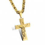 POMOiii Fashion Gold Populaarne titaanist terasest ripats