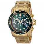 Invicta Pro Diver Chronograph 200M 0075 Meestekell roheline