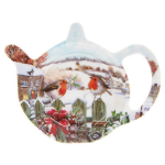 Les Tr&eacute;sors De Lily [A3322] - Melamiinist kotikesehoidja  Rouge-Gorge No&euml;l  - 12x10 cm mitmev&auml;rviline