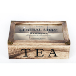 Les Tr&eacute;sors De Lily [R8328] - Beež  General Store  puidust teekarp - 24x17x8 cm beež
