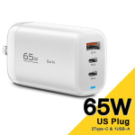 Essager GaN 65W USB C laadija kiirlaadija 4.0 3.0 QC4.0 QC PD3.0 PD USB-C Type C kiire USB laadija iPhone 14 13 Pro MacBookile US Plug valge