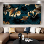 Teemantmosaiik Fantaasia Must Kuld Lehed Teemantmaal T&auml;isruudukujuline &uuml;mmargune Puurmaastik Isetehtud teemanttikandid Suur S254 Full Round 50x100CM