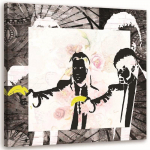 Feeby l&otilde;uendiprint, Banksy gangsterid ahvid banaanidega 30x30 hall v&auml;rv