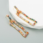 Naiste r&otilde;ngask&otilde;rvar&otilde;ngas Bohemian O-kujuline loominguline riisihelmed liialdatud tarvikud k&otilde;rvar&otilde;ngad OneSize valge