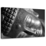 Mustvalge l&otilde;uendiprint Buddha pea 60x40 valge/must
