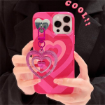 Korea armas armastuse s&uuml;dameripats Y2k roosa telefoni&uuml;mbris iPhone'i jaoks 14 13 12 11 Pro Max X Xr 7 8 Plus Se3 p&otilde;rutuskindel pehme kate Funda For iPhone XSMax