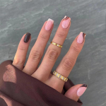 24 tk/komplekt Quick Nails L&uuml;hikesed Lihtsad French Wave False Nials Kleebis Kantav Veekindel manik&uuml;&uuml;r Viimistletud K&uuml;&uuml;ned