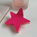 Pentagram Y2k Fashion suur l&auml;ikiv viieharuline t&auml;rniga juukseklamber k&uuml;&uuml;nis akr&uuml;&uuml;l&auml;&auml;dikhape hai klambrid juukseaksessuaarid