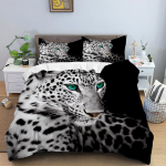 3D k&otilde;rglahutusega digitaalse prinditud voodipesukomplekt loomade tekk ja padjap&uuml;&uuml;r AU/EL/US/UK/DE t&auml;issuuruses kodukaunistus AU Single 140x210cm