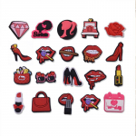 19 tk kosmeetikatoodete seeria PVC kingad v&otilde;lusid kaunistused Crocsi tarvikutele 19pcs