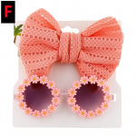 Uued 2tk/pakk Vintage Kids Suvised vibud Peapael P&auml;ikeseprillid Laste P&auml;ikeseprillid Kaitseprillid Beebide juuste aksessuaarid A