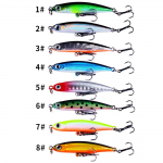 8 tk Pliiats uppuv p&uuml;&uuml;gilant 5 cm 3,5 g Wobbler Bass kalatarvete landid kalap&uuml;&uuml;gitarvikud Merevee landid Trolling Fish S&ouml;&ouml;t
