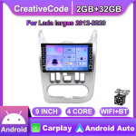 Renault Logan Sanderole 2009-2015 Dacia Dusterile 2010-2017 Lada Largusele 2012-2020 Nupunupp autole Android Carplay 2+32GB 2+32GB h&otilde;be