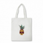 puuvilja anime Ostukott Ananassi apelsiniprint Totes L&otilde;uend Raamat &Otilde;lakott &Ouml;koloogiline korduvkasutatav reisihoiukott &Otilde;pilastele Bolsas 24*26cm