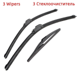 3TK klaasipuhasti harjad Dacia / Renault Sandero MK2 jaoks 2012-2015 22  20  11  Fit esiklaasile tuuleklaasile aknaharjad l&otilde;ikuritarvikud 2013 2014