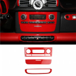 Punane sisekate t&auml;iskomplekt ABS-kest Smart 451 ForTwo 09-14 jaoks stiilsed autodekoratiivsed tarvikud 4