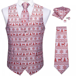 DuBanGu J&otilde;ulujakk Vest Meestele Lips Hanky ​​Mansetin&ouml;&ouml;bid Komplekt Hubane Varrukateta Kardigan s&auml;rk Kleit Topid XXXL