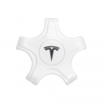 18-tolline Tesla Model 3 2017 jaoks &ndash; auto ratta keskkorgid Abs s&uuml;sinikkiust rummu katted Model 3 trimmi auto kaunistus valge