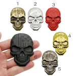 SKULL autokleebise embleemim&auml;rk 3D Premium metallist kleebisega kleebis kaunistus autod veokid mootorrattad 3