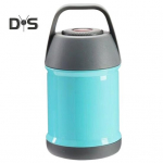 450 ml isoleeritud l&otilde;unas&ouml;&ouml;gikonteiner, lekkekindel, hea tihendus, laia suuga roostevabast terasest kolb reisisolatsiooniga pudel 450ML sinine