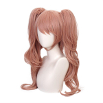 50cm Danganronpa: Trigger Happy Havoc Naiste Enoshima Junko Cosplay Parukas Oranž Roosa Eemaldatavate Ponisabade Juuksepikendus Kost&uuml;&uuml;mi Parukas 50cm roosa